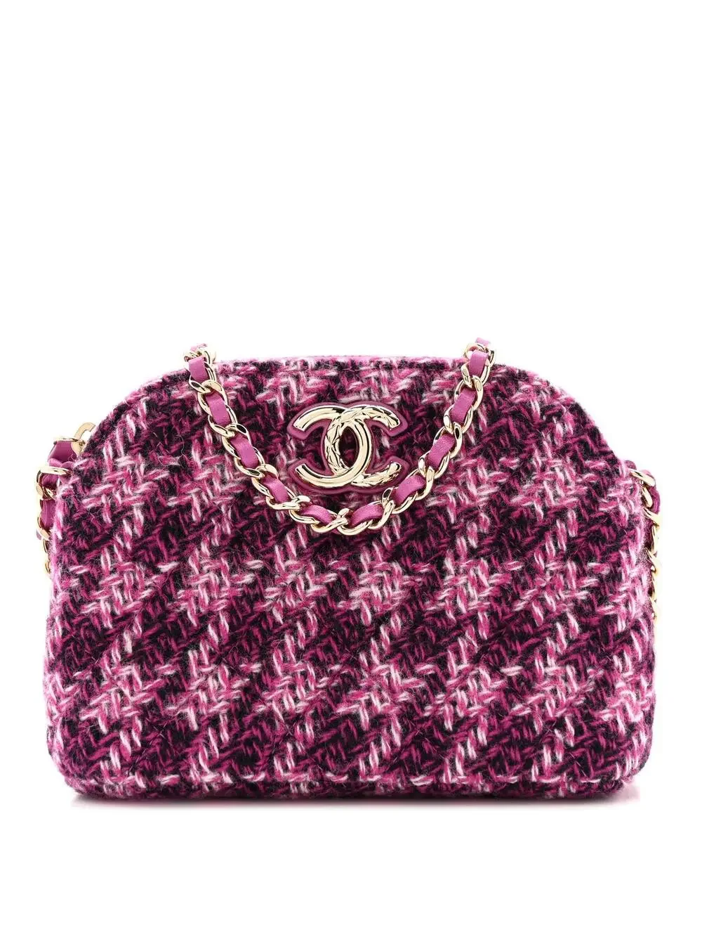Chanel Tweed Quilted Mini Clutch With #321560C16B